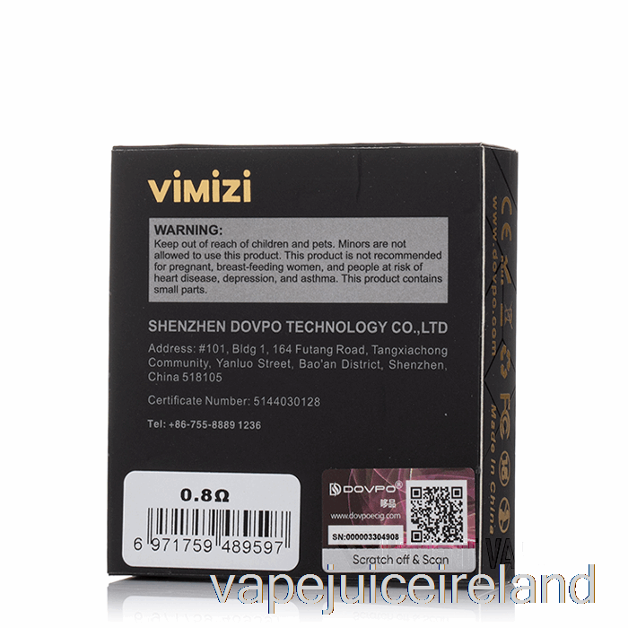 Vape Flavours Dovpo VIMIZI Replacement Pods 0.8ohm Pods